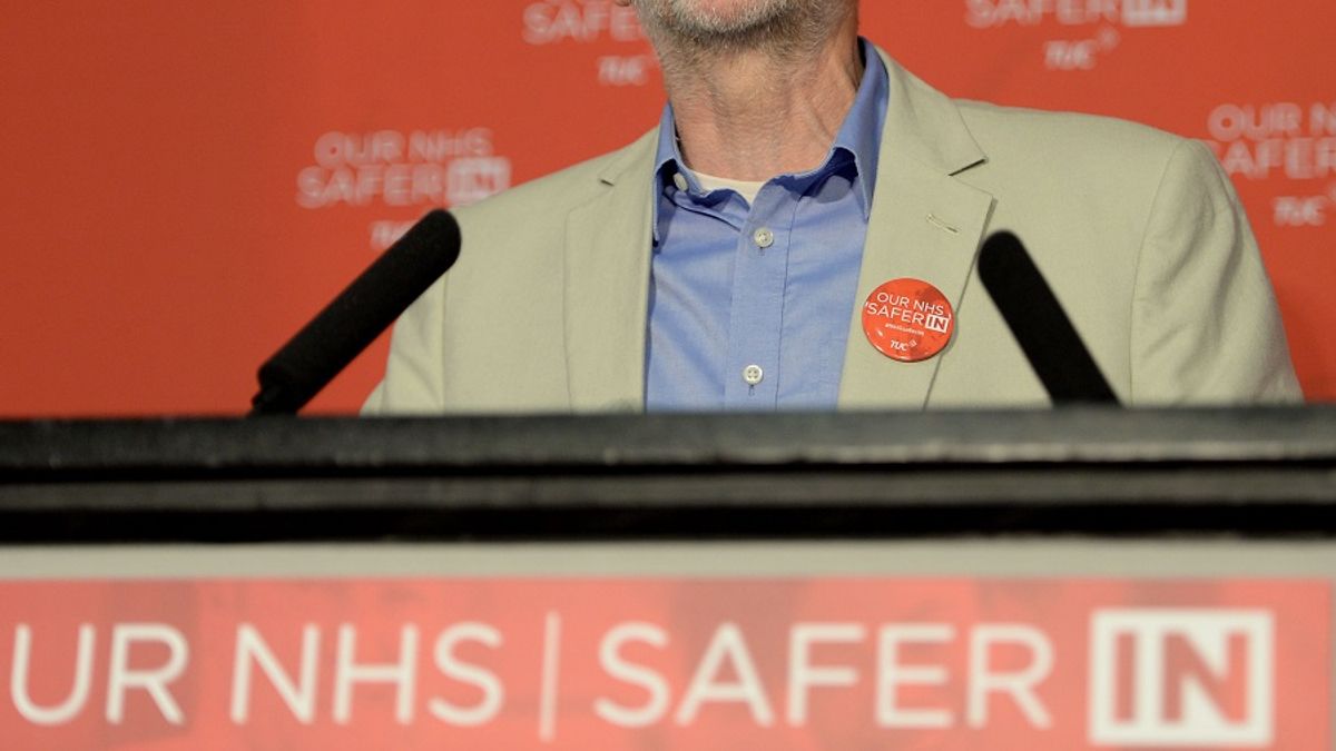 英國工黨黨魁柯賓。(美聯社) 英國工黨黨魁柯賓。(美聯社)