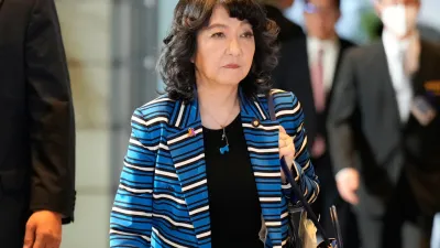 高市早苗內閣的財政大臣由片山皋月出任。(美聯社)