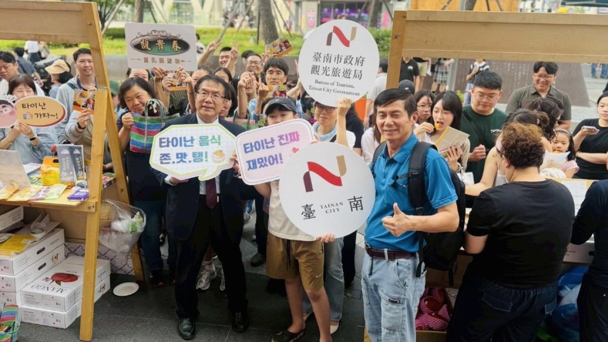首爾飄芒果甜香!黃偉哲領軍前進弘大商圈行銷觀光農產 邀韓國年輕世代走進臺南