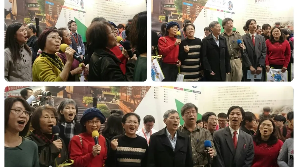 中原大學詩班快閃 大學博覽會閃傳平安喜樂