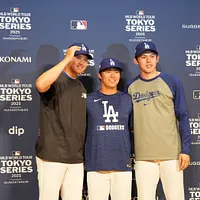 2025年MLB東京シリーズが開幕を迎えている中、本日(14日)シカゴ・カブスとロサンゼルス・ドジャースの両チームが記者会見を行なった。(張庭瑜特約撮影) 2025年MLB東京シリーズが開幕を迎えている中、本日(14日)シカゴ・カブスとロサンゼルス・ドジャースの両チームが記者会見を行なった。(張庭瑜特約撮影)