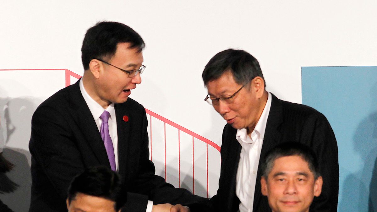 2018年台北上海雙城論壇,台北市長柯文哲(AP) 2018年台北上海雙城論壇,台北市長柯文哲(AP)