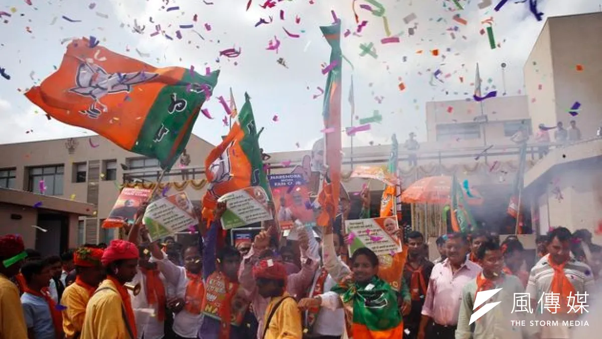 莫迪帶領BJP獲得2014印度大選。(美聯社)