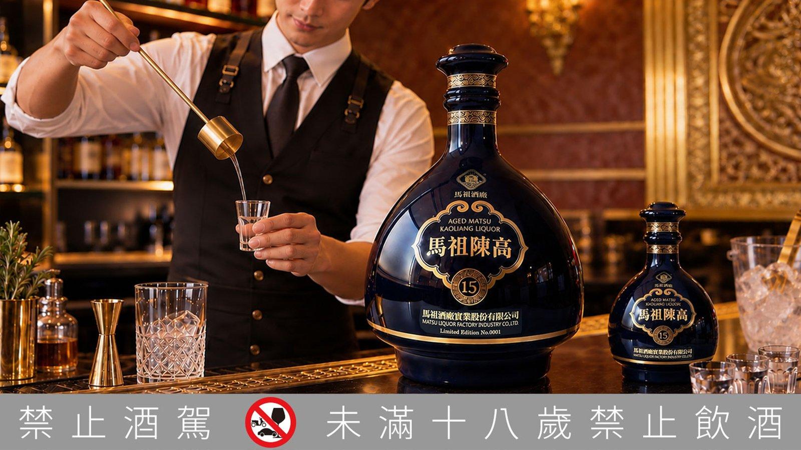 全台限量1000瓶!馬祖酒廠70週年獻禮 7000ml「大藍寶」配金勺珍藏登場
