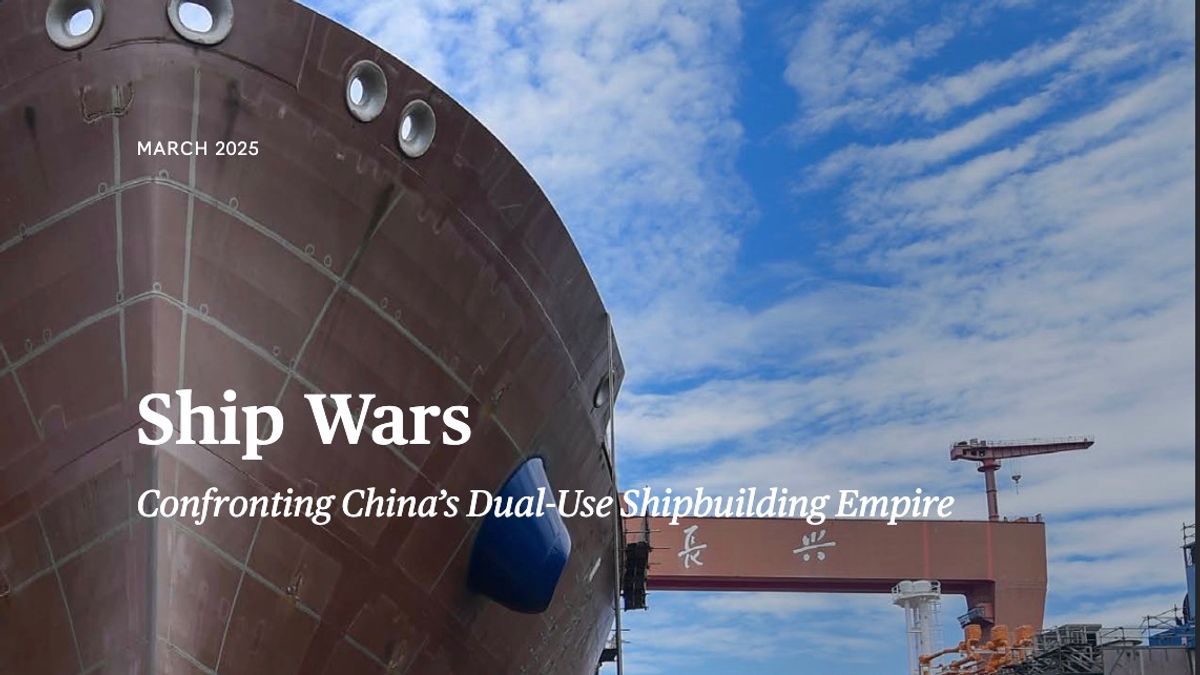 CSIS的《造船戰爭》報告封面。(翻攝CSIS官網) CSIS的《造船戰爭》報告封面。(翻攝CSIS官網)