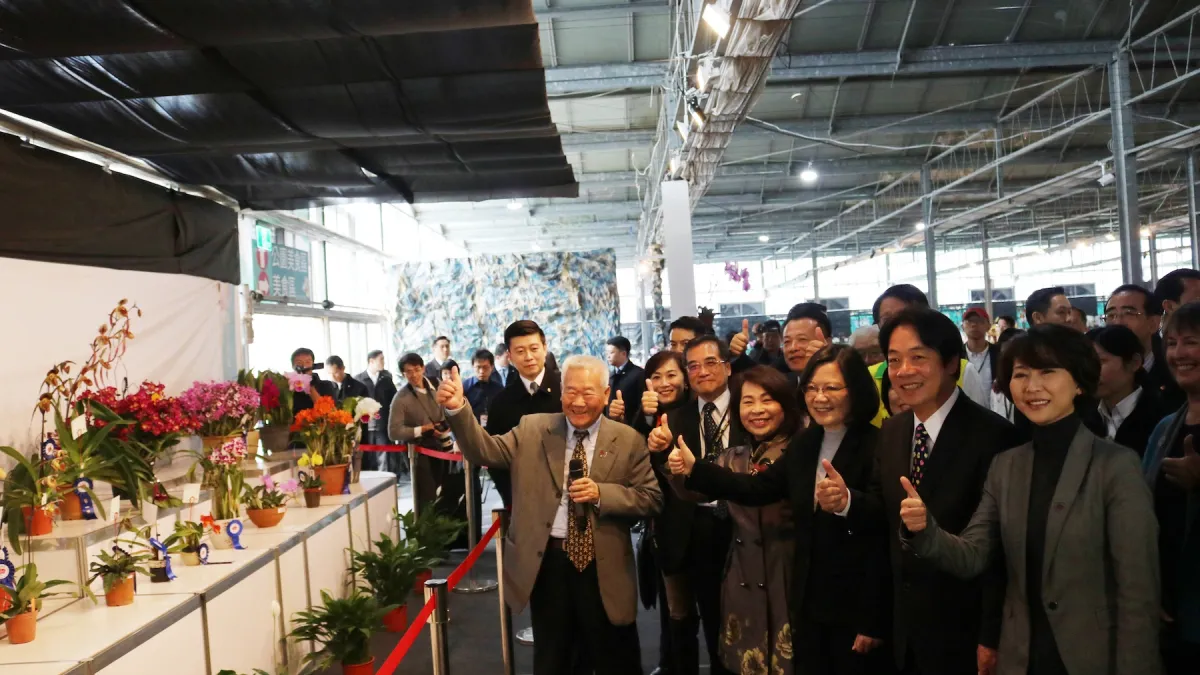 國際蘭展在臺南 總統蔡英文:蘭花讓世界看見臺灣