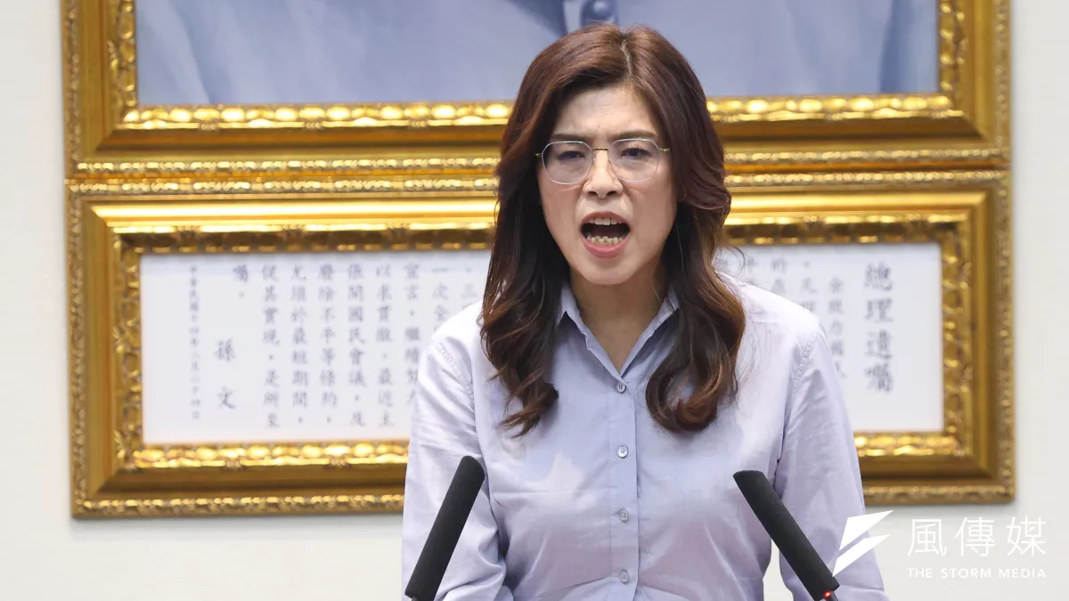 國民黨主席鄭麗文17日於國民黨中央召開記者會說明訪美成果。(資料照,顏麟宇攝)