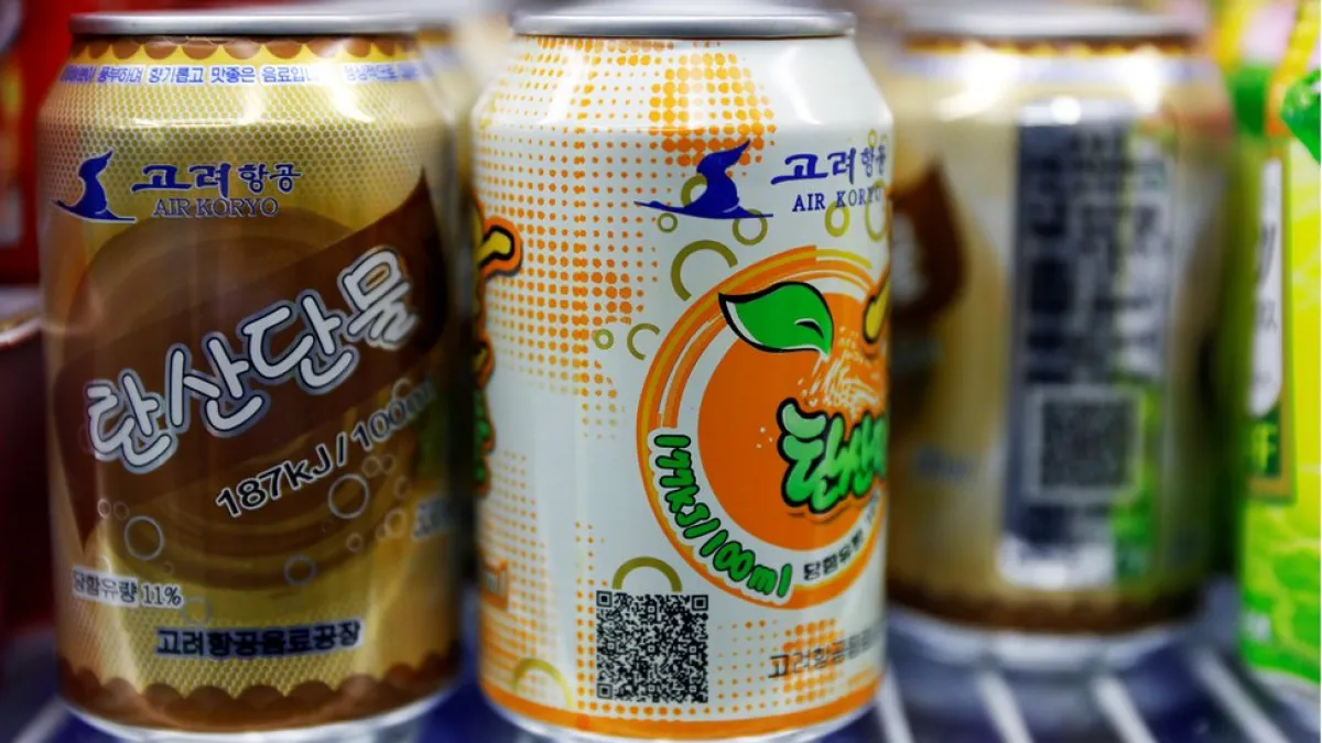 高麗航空生產的汽水,感興趣嗎?(BBC中文網)
