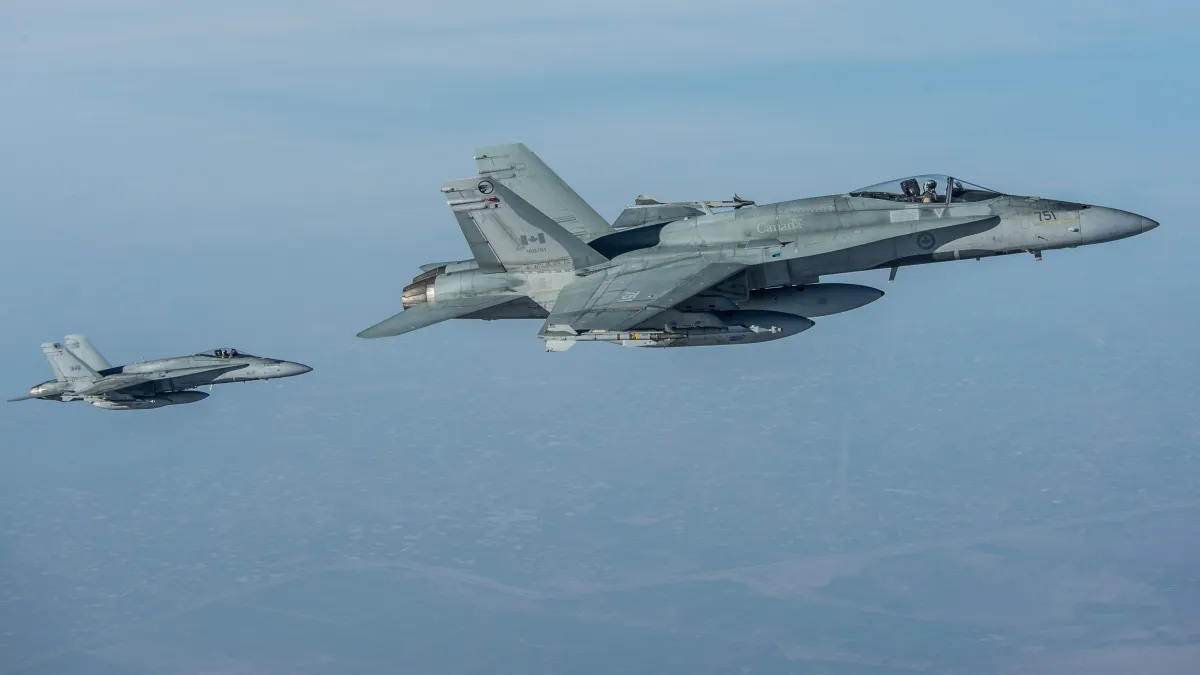 加拿大空軍的CF-18戰機。(加拿大空軍官網)