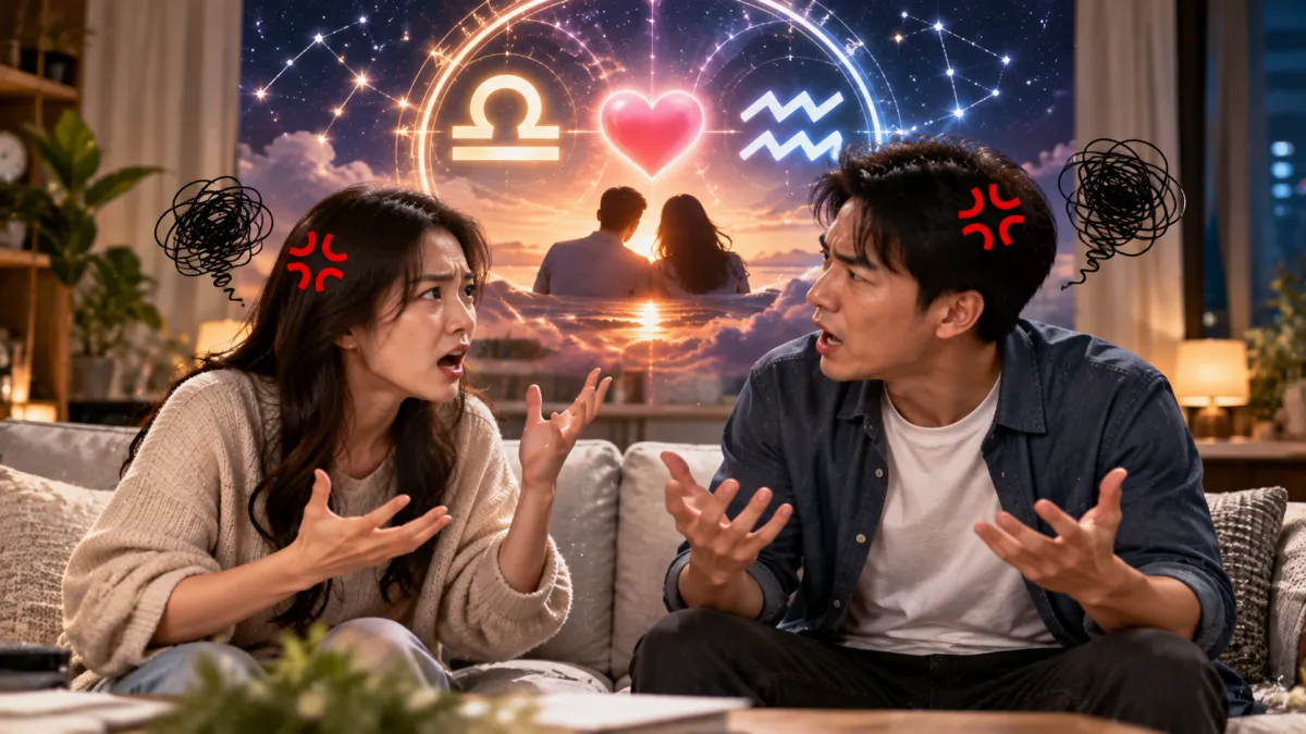 明明網路上的星座配對都說兩人是天作之合,交往後卻三天兩頭吵架,甚至連回訊息的速度、約會頻率,都可能成為爭執的導火線。(示意圖/AI生成)
