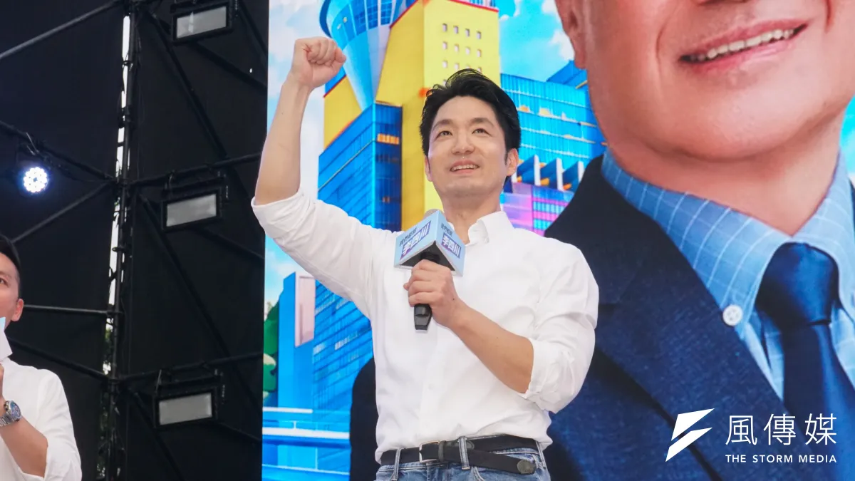 台北市長蔣萬安把一場毫無意外的選戰打到左支右絀。(蔡親傑攝)