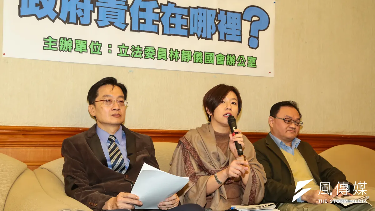 流感延燒,立法委員林靜儀召開流感疫情記者會。(顏麟宇攝)