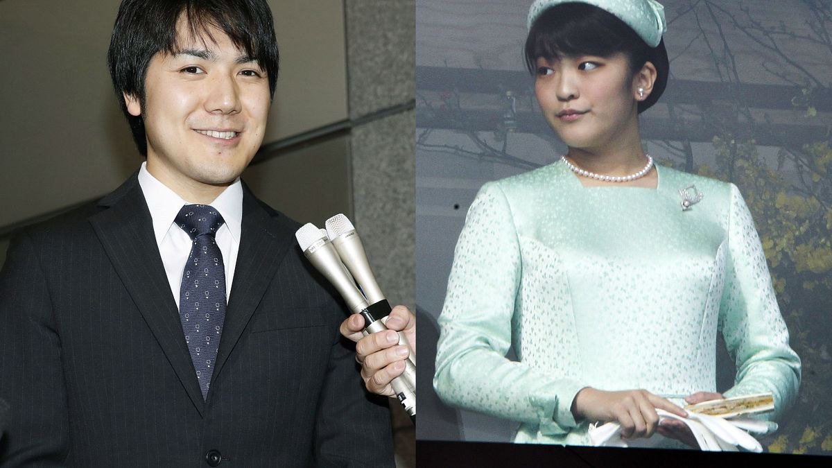 日本明仁天皇的長孫女真子公主與未婚夫小室圭(AP) 日本明仁天皇的長孫女真子公主與未婚夫小室圭(AP)