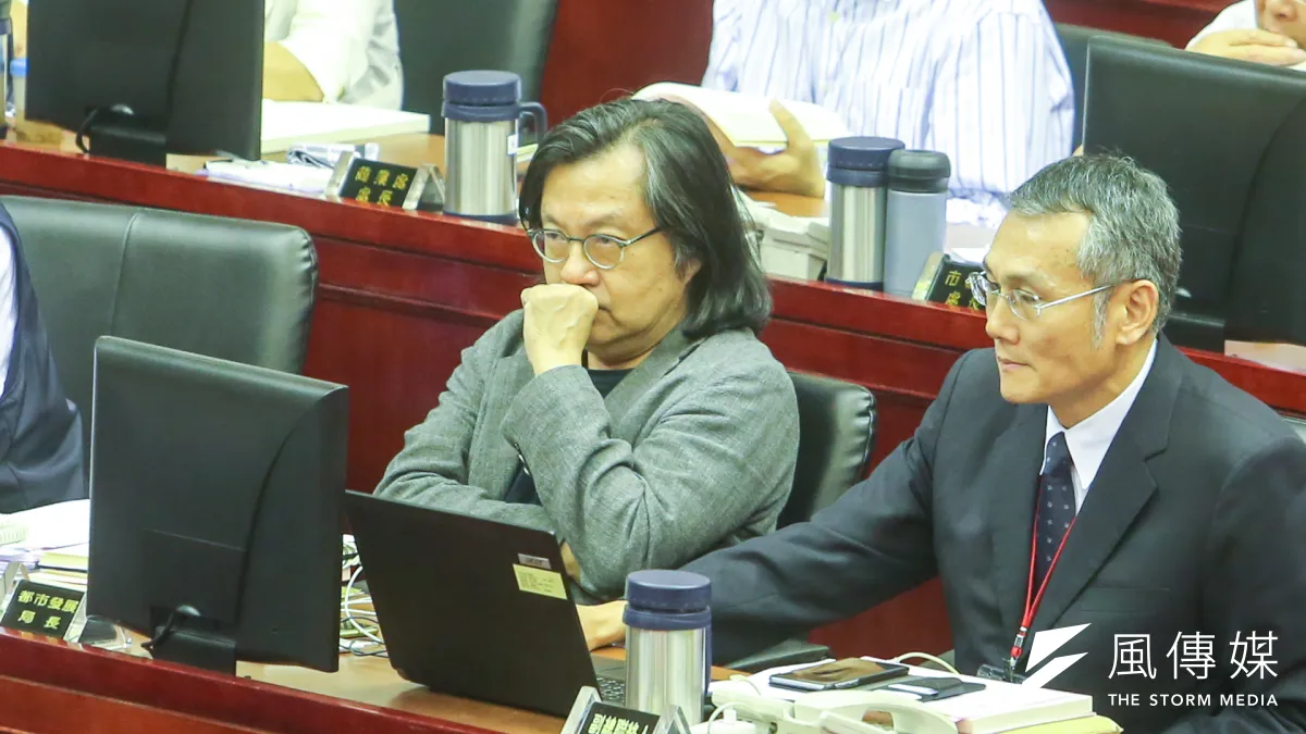 台北市都發局長林洲民20日列席台北市議會。(陳明仁攝)