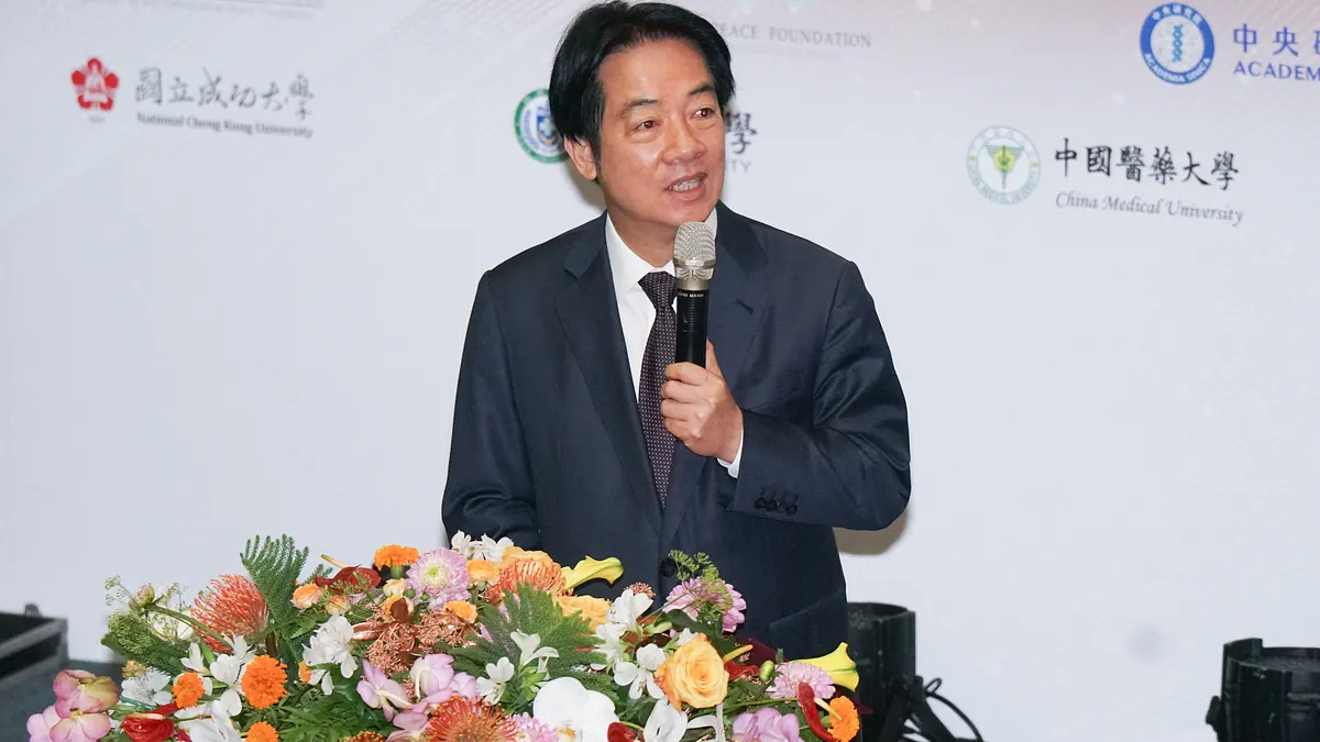 總統賴清德接受紐約時報線上訪問喊話幫助美國、中國。(資料照,蔡親傑攝) 總統賴清德接受紐約時報線上訪問喊話幫助美國、中國。(資料照,蔡親傑攝)