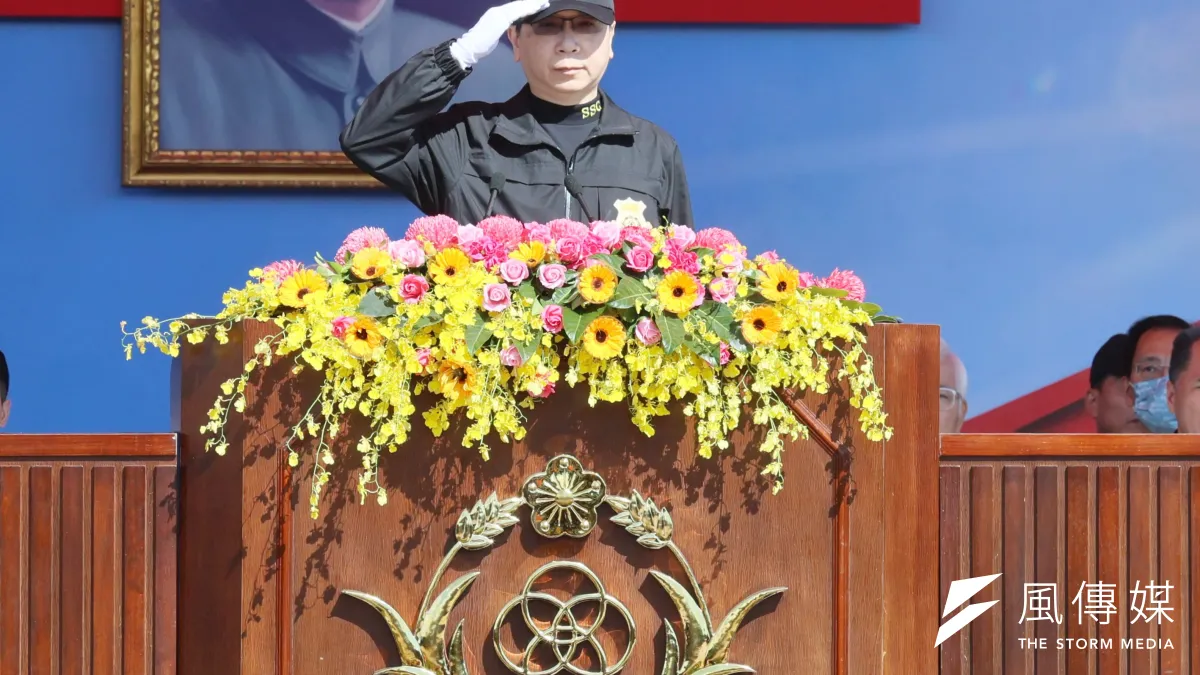 國家安全局第16任總統副總統候選人安全維護專精訓練結訓暨編成典禮今天(9)日上午舉行,國安局長蔡明彥(見圖)出席提出5大期勉。(柯承惠攝)