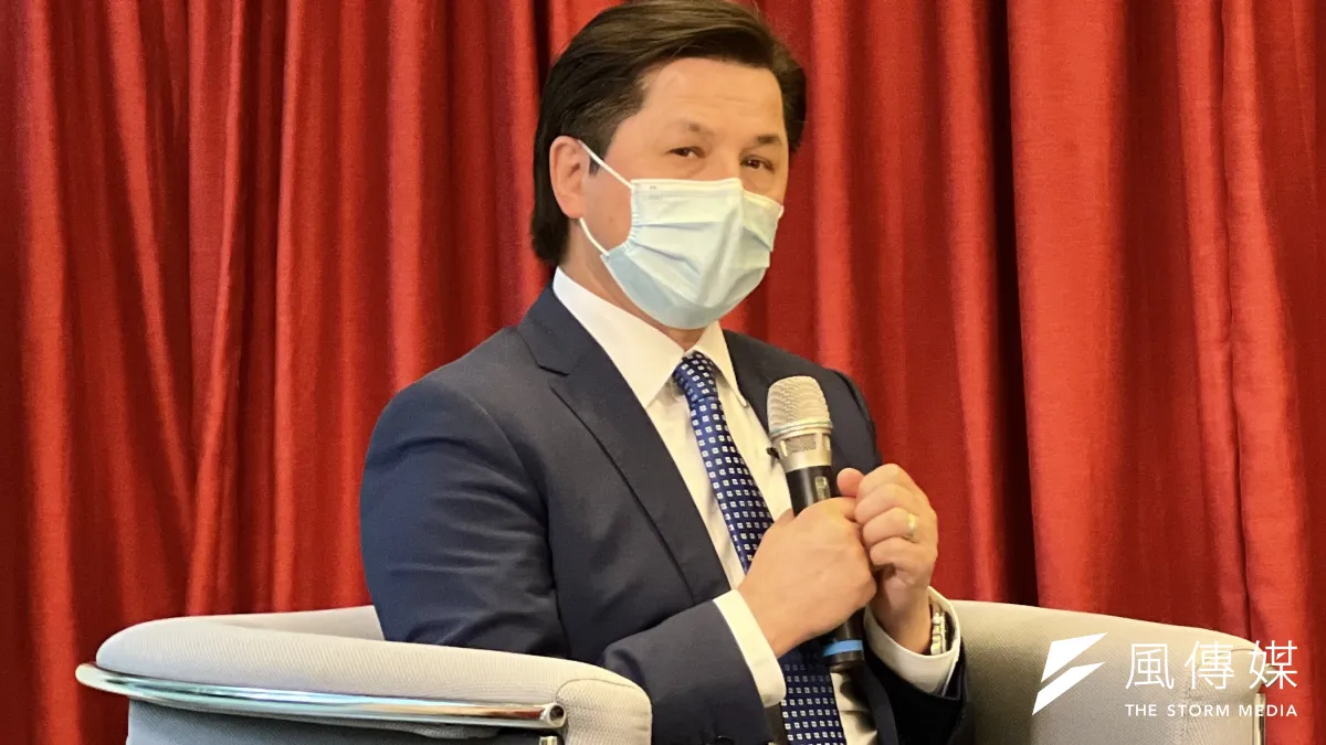 2022年9月1日,美國國際宗教自由委員會主席特克爾在台灣民主基金會舉行記者會(簡恒宇攝)