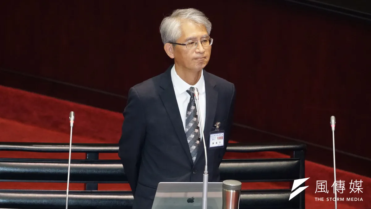 立法院26日對司法院大法官被提名人同意權案進行審查,被提名人、台大法律系教授謝銘洋(見圖)出席接受立委詢答。(盧逸峰攝)