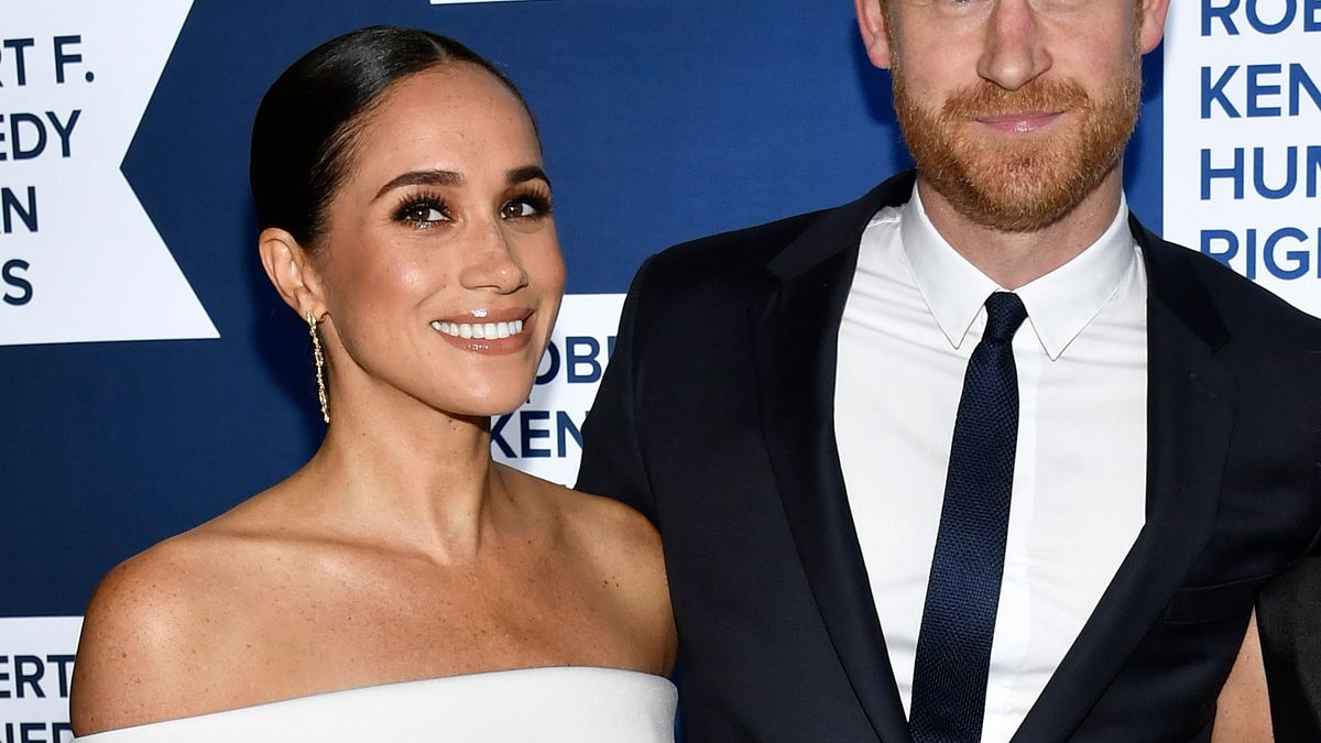 英國哈利王子與妻子梅根(AP) 英國哈利王子與妻子梅根(AP)