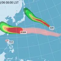 台風13号(ドルフィン)は進路予想が西寄りに修正され、台湾への影響が懸念されている。(画像/台湾中央気象署の資料より) 台風13号(ドルフィン)は進路予想が西寄りに修正され、台湾への影響が懸念されている。(画像/台湾中央気象署の資料より)