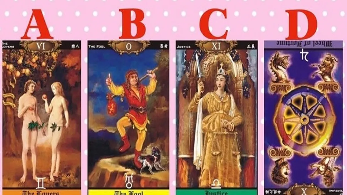 請先在心裡默唸:我接下來的一個月的愛情運勢會如何?再憑直覺選一張牌(花兒塔羅提供)