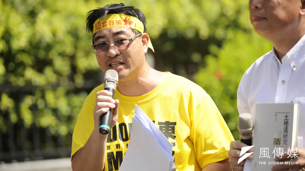 反南鐵東移自救會會長陳致曉。(甘岱民攝)