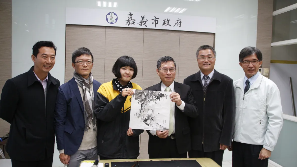 全國學生美術賽 蘭潭國中黃鐘名獲水墨類特優