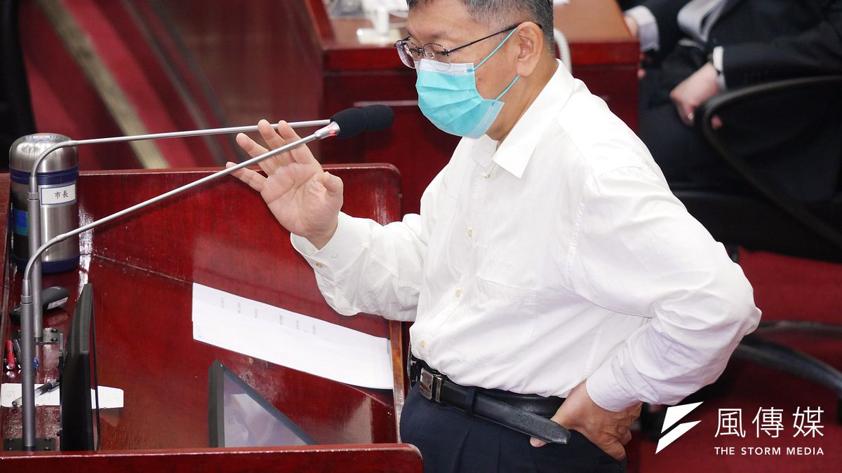 台北市長柯文哲25日至市議會專案報告與備詢。(蔡親傑攝) 台北市長柯文哲25日至市議會專案報告與備詢。(蔡親傑攝)