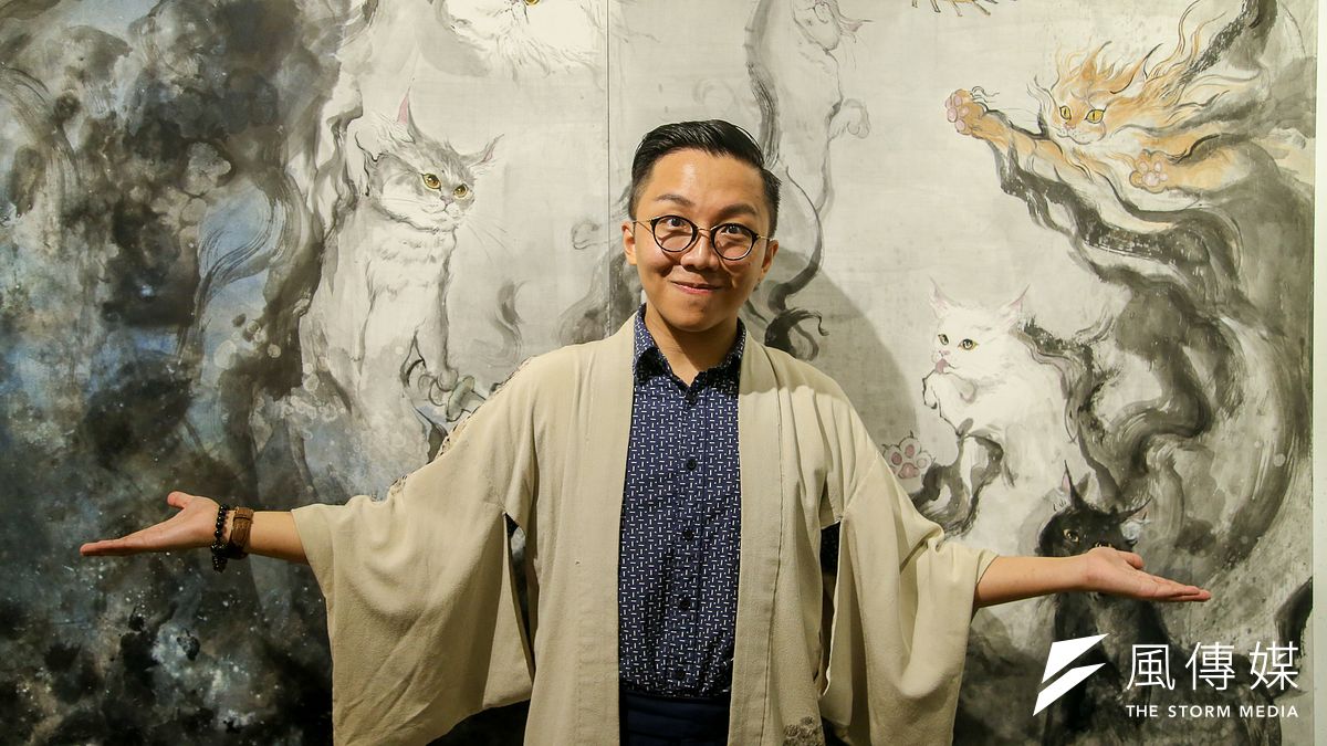 金漫獎入圍、《貓劍客》作者葉羽桐表示,漫畫連載「壓力超大」,有時候甚至無法注重畫面品質,只能畫好了就上。(陳明仁攝) 金漫獎入圍、《貓劍客》作者葉羽桐表示,漫畫連載「壓力超大」,有時候甚至無法注重畫面品質,只能畫好了就上。(陳明仁攝)