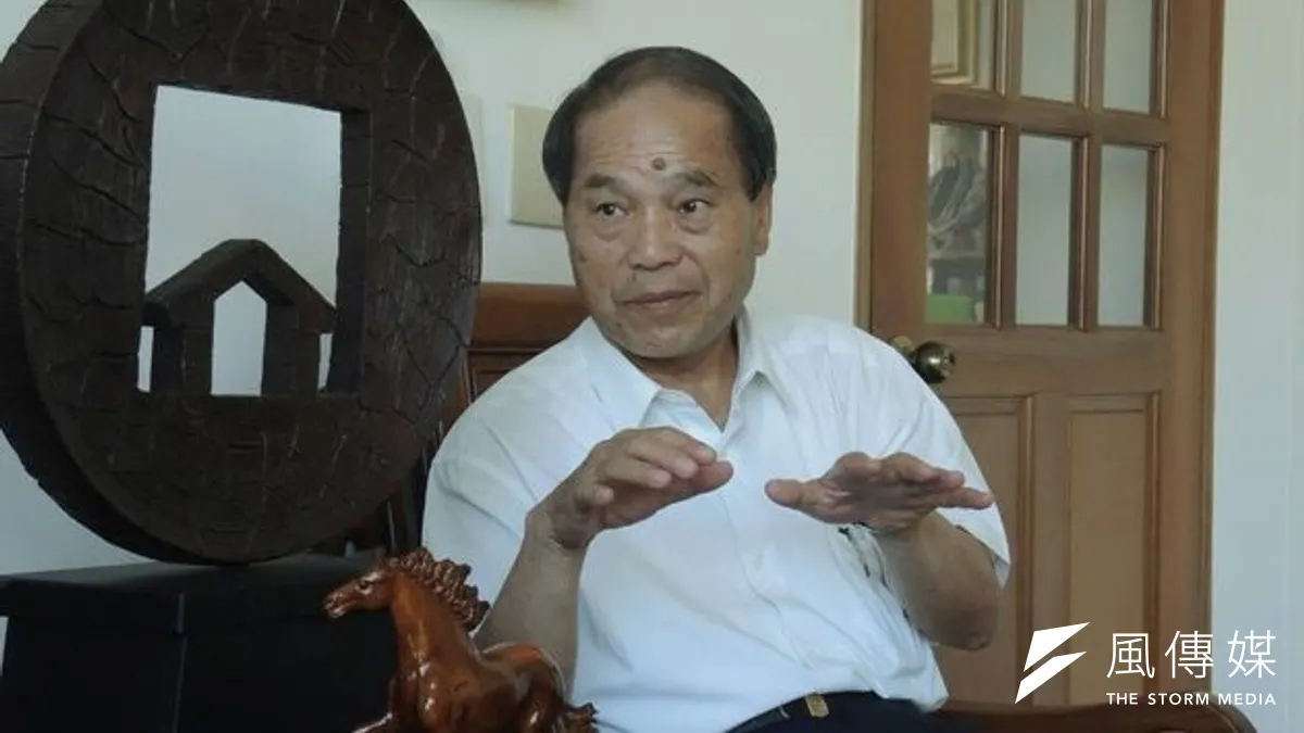 前台中縣長、台中黑派大老陳庚金掛保證,台中市長胡志強連任在舊縣區「一定會贏」。(張文馨攝)