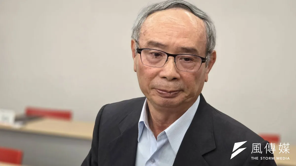 微星董事長徐祥在股東會後接受記者聯訪。 (魏鑫陽攝)