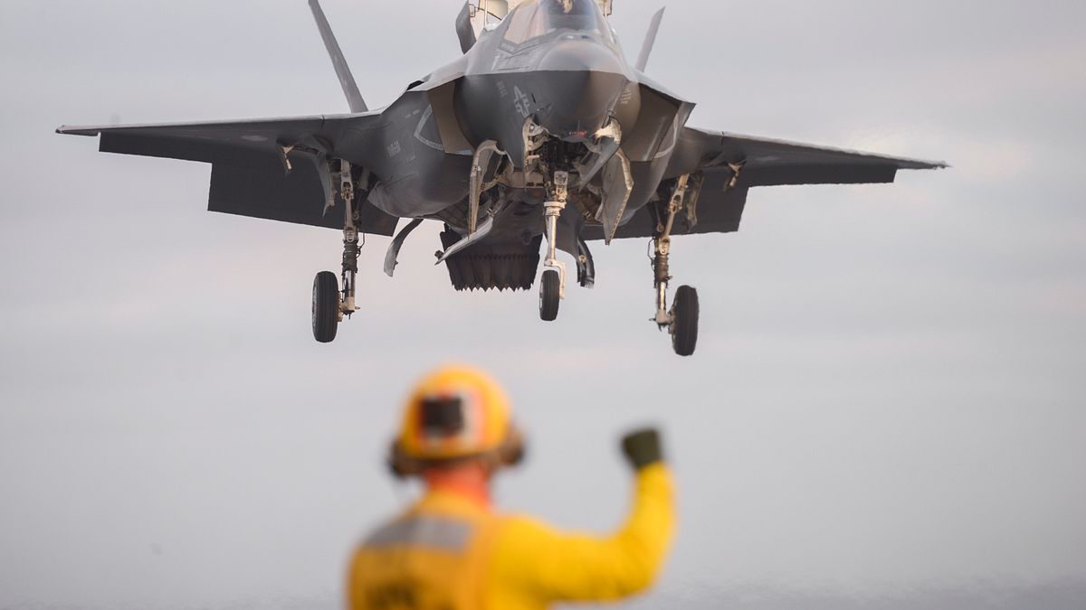 F-35B。(美國海軍官網) F-35B。(美國海軍官網)