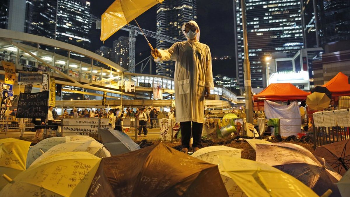 香港雨傘運動是許多香港年輕人接觸社會運動的起點。(AP) 香港雨傘運動是許多香港年輕人接觸社會運動的起點。(AP)