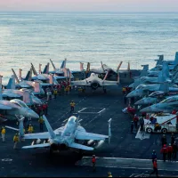 USS Lincoln supports Operation Epic Fury on February 28, 2026. (Associated Press) USS Lincoln supports Operation Epic Fury on February 28, 2026. (Associated Press)