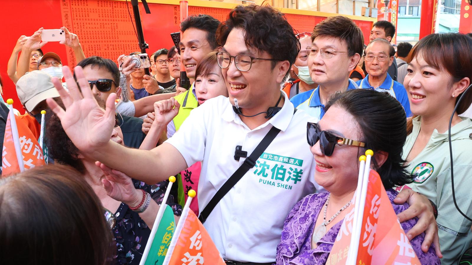 民調追近拚命衝刺!沈伯洋偕「洋流」跑鐵人行程 批蔣萬安「一直尋求敵意」