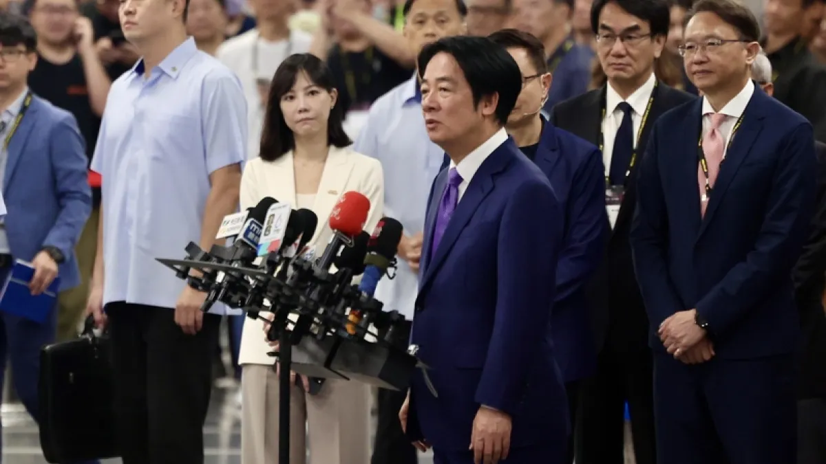 空軍教練機墜毀2中校殉職,賴清德總統向家屬至最誠摯哀悼。(中央社)