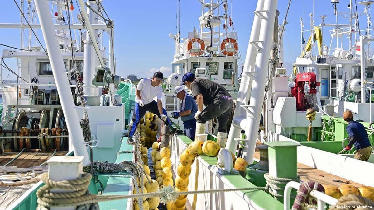 隨著福島核電站開始向大海排放核災廢水,福島居民特別是漁民擔心苦難會捲土重來。(圖片來源:德國之聲) 隨著福島核電站開始向大海排放核災廢水,福島居民特別是漁民擔心苦難會捲土重來。(圖片來源:德國之聲)