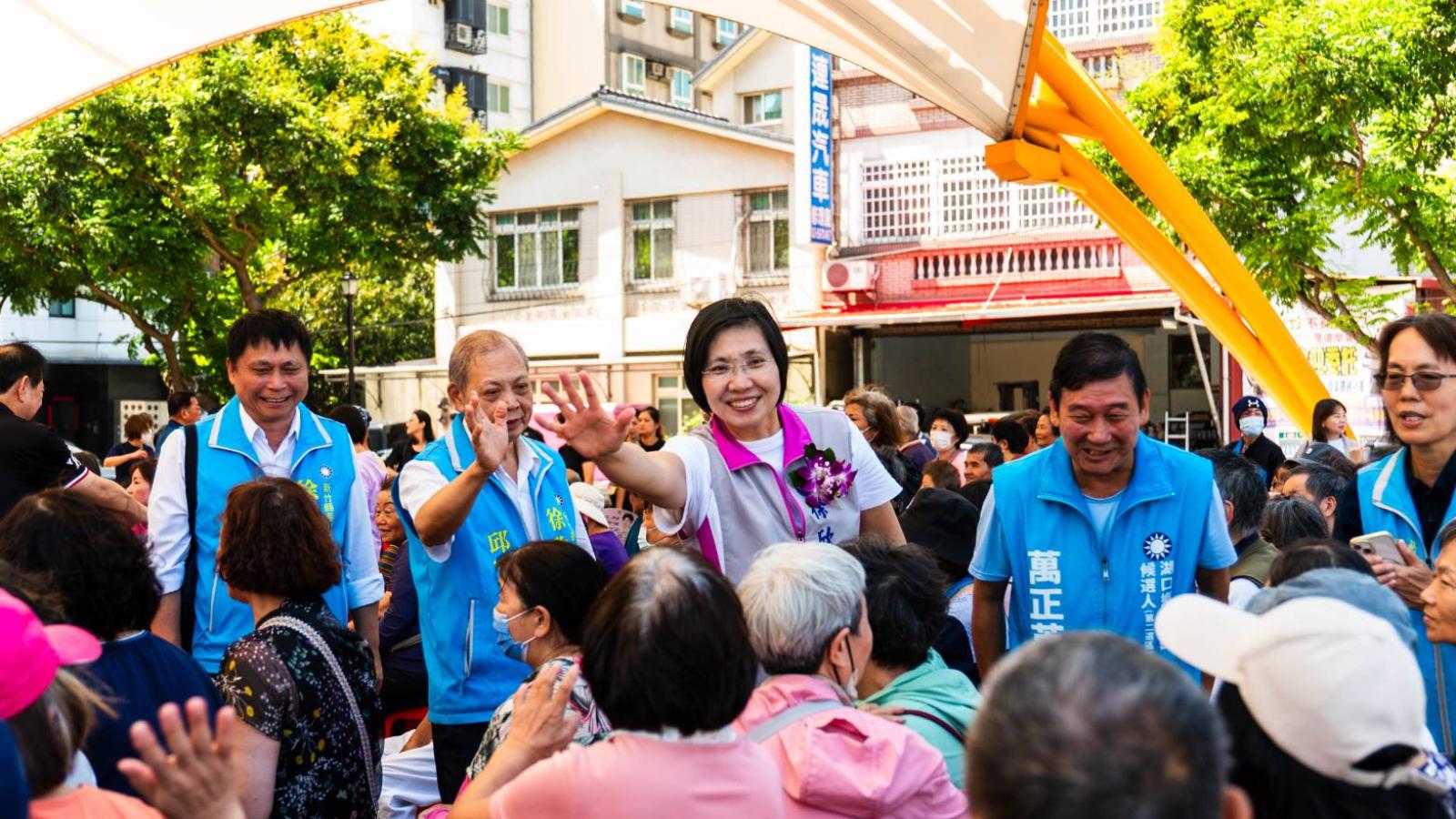 出席通學步道開工典禮 徐欣瑩拋政見 舉辦多元特色營隊 助學子探索未來
