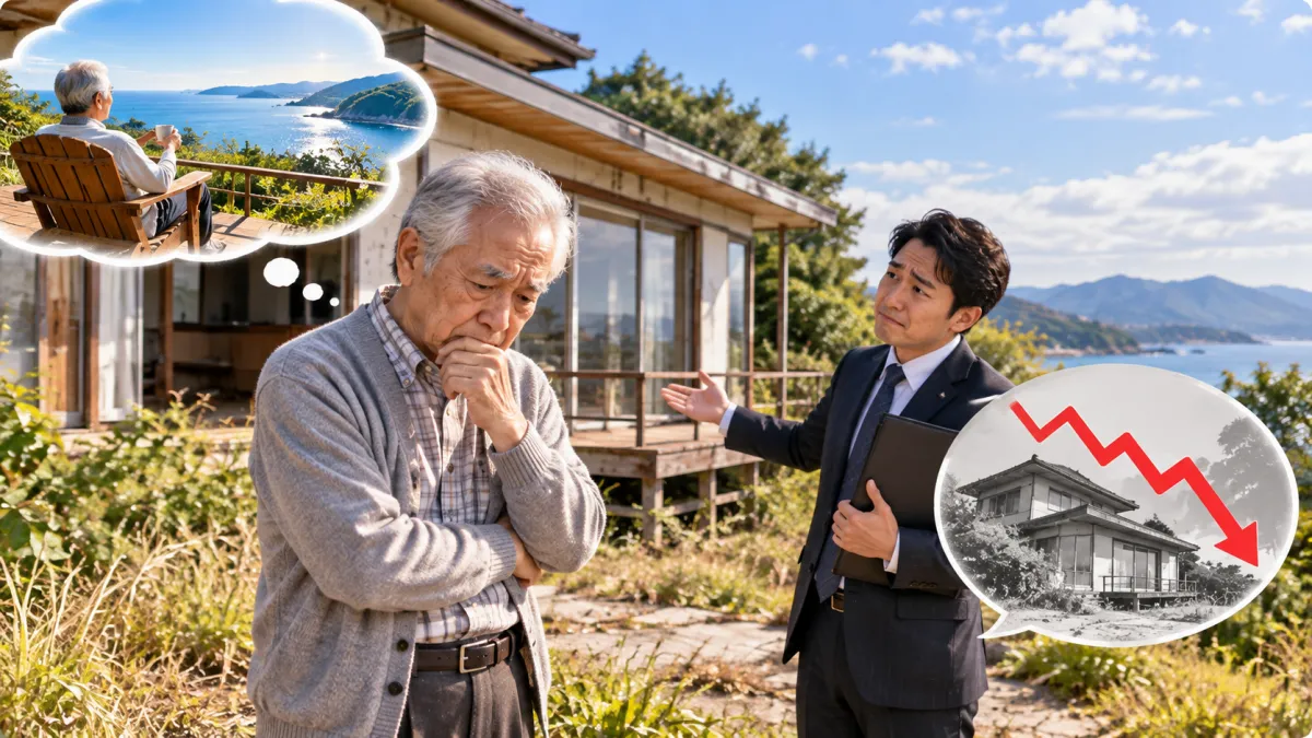 退休後擁有一間度假屋,是不少人嚮往的晚年生活,日本一名76歲退休主管卻因此陷入財務困境。(示意圖/AI生成)