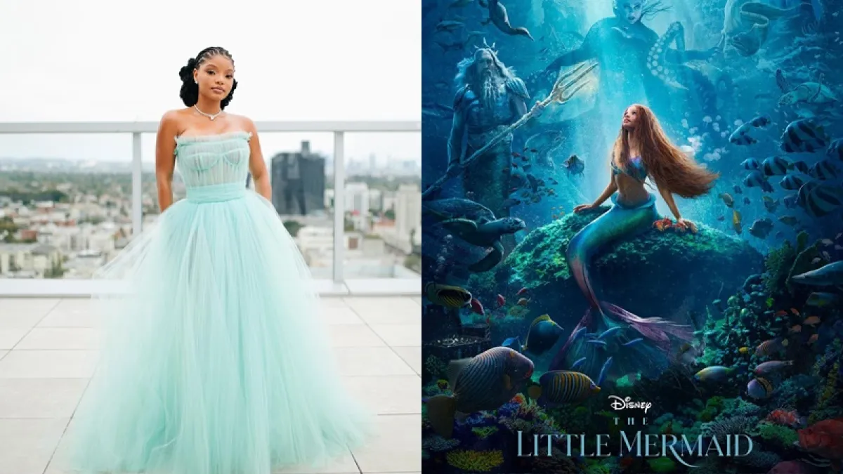 《小美人魚》真人版電影正式預告曝光。(圖/翻攝自IG/hallebailey、disneylittlemermaid)