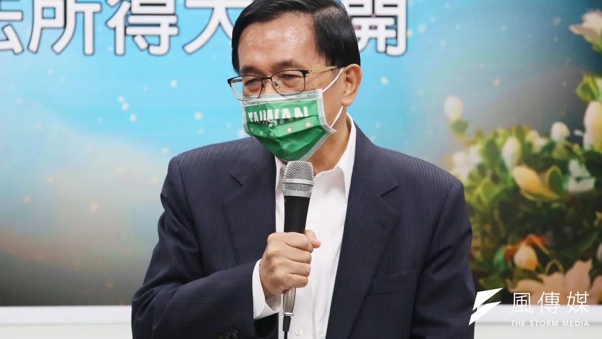 前總統陳水扁7日出席「國務機要費案國際記者會」。(柯承惠攝)