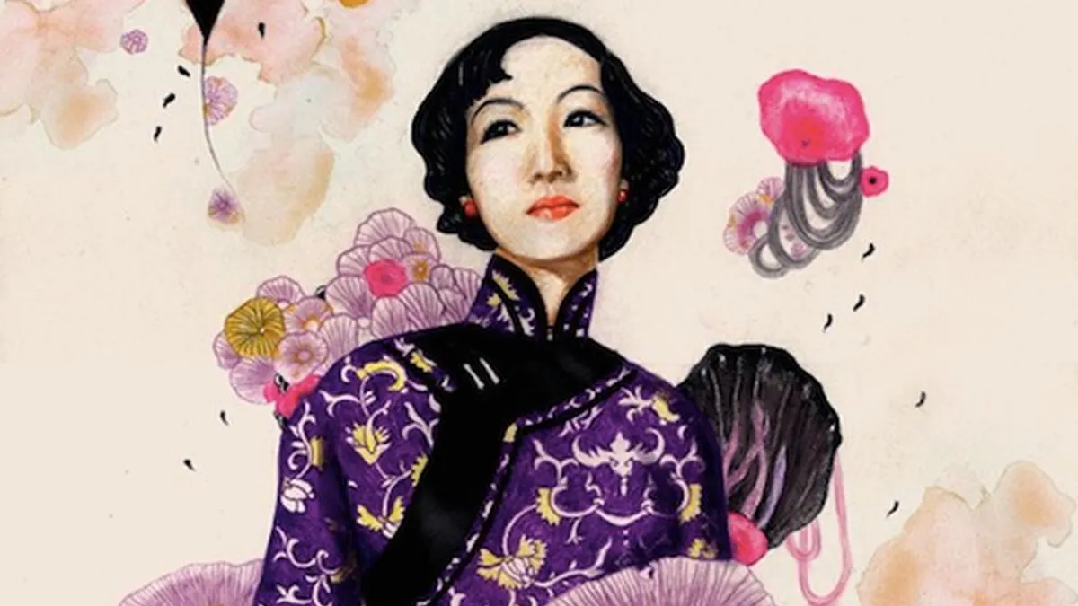 張愛玲畫像(圖片來源:微語綠) 張愛玲畫像(圖片來源:微語綠)