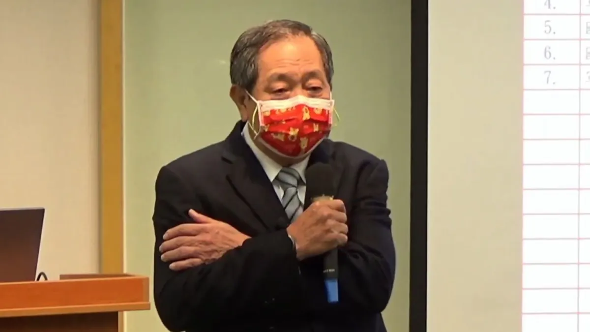國安局前局長蔡得勝出席台北論壇。(取自台北論壇直播)
