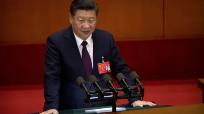 中共十九大:中國國家主席、中共總書記習近平強調一個中國、一國兩制、九二共識,推動和平統一(AP)