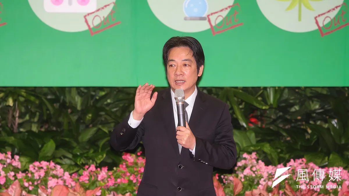 行政院長賴清德23日出席「安居緝毒方案成果說明暨頒獎典禮」。(顏麟宇攝)