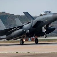 韓国空軍の現役F15K戦闘機(群山空軍基地駐留)。(写真/米軍DVIDSシステム提供) 韓国空軍の現役F15K戦闘機(群山空軍基地駐留)。(写真/米軍DVIDSシステム提供)