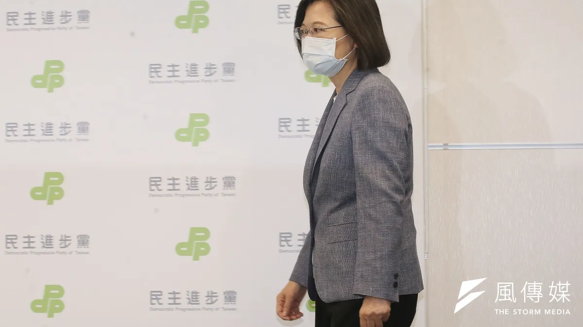 蔡英文總統檢討民進黨敗選原因是「台灣人不想民進黨一黨獨大」。(柯承惠攝)