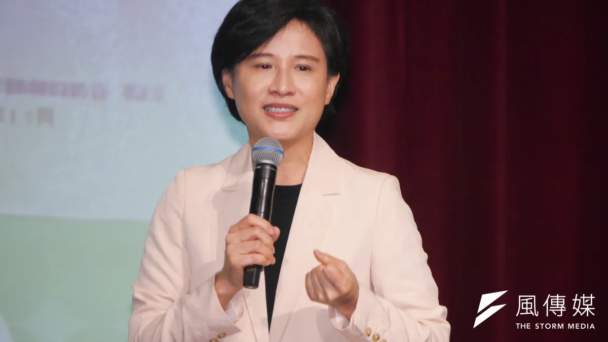 準行政院副院長鄭麗君20日出席民進黨「投資未來世代」青年論壇。(蔡親傑攝)
