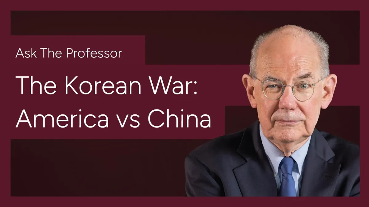 美國芝加哥大學政治學教授米爾斯海默(John Mearsheimer)在YouTube頻道影片〈韓戰:美國對中國〉中,分析北京當年為何出兵朝鮮半島。(取自John Mearsheimer - Offensive Realism YouTube頻道)