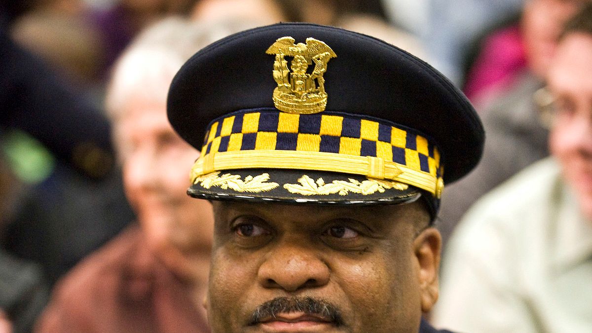 美國芝加哥新任警察局長強森。(美聯社) 美國芝加哥新任警察局長強森。(美聯社)